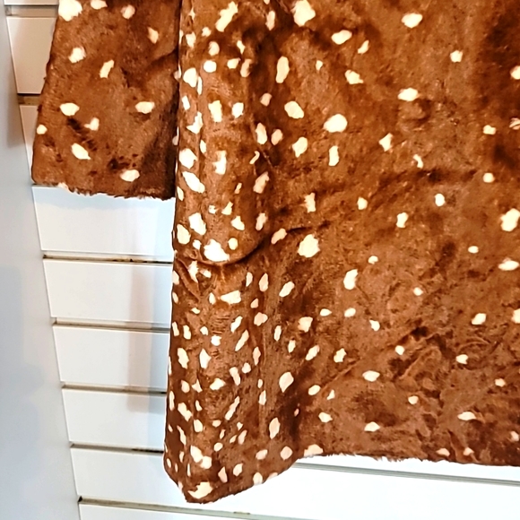 Maison Jules Faux Fur XL Brown/ Cream  Fully Lined - Picture 5 of 8